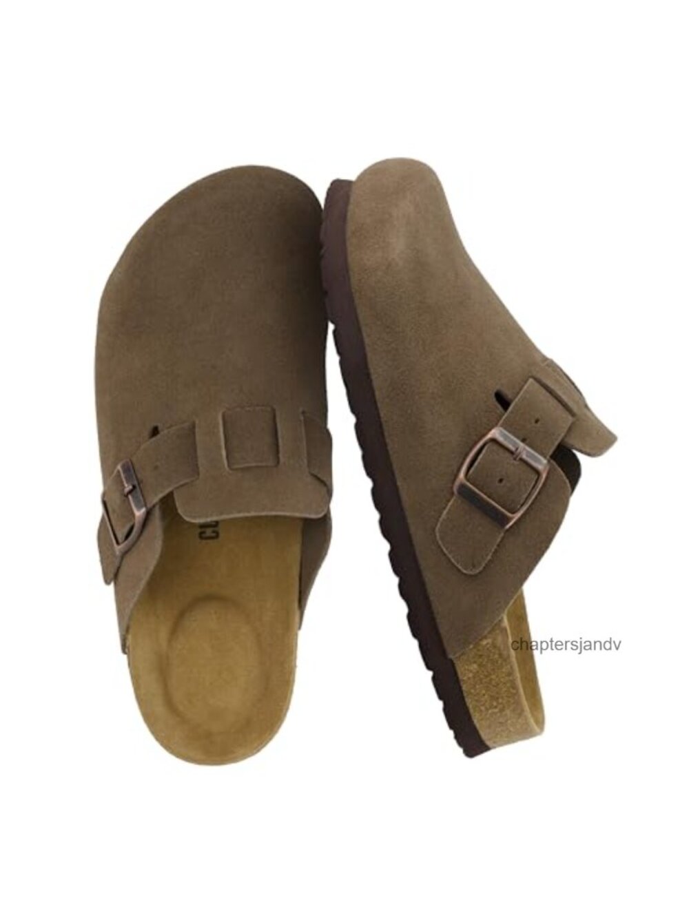 Genuine Suede Clog Mules Slip On Comfort Shoes